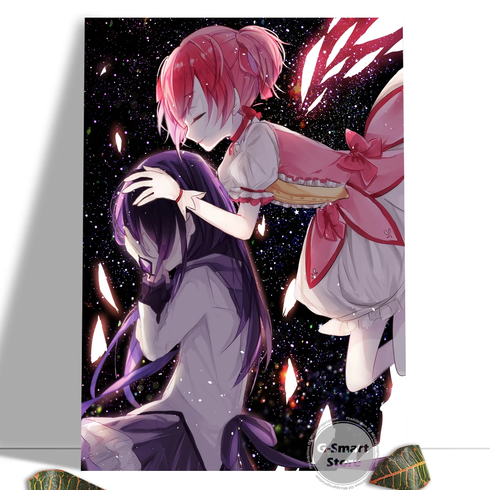 

Canvas Painting Anime Posters Puella Magi Madoka Magica Retro Poster Wall Decor Wall Art Picture Room Decor Home Decor