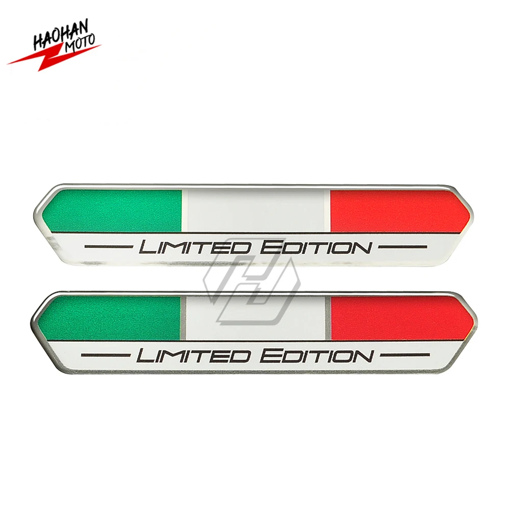 

Наклейка с итальянским флагом для Piaggio Vespa Aprilia Ducati, ограниченная серия наклеек, 3D яркие объемные наклейки для автомобиля