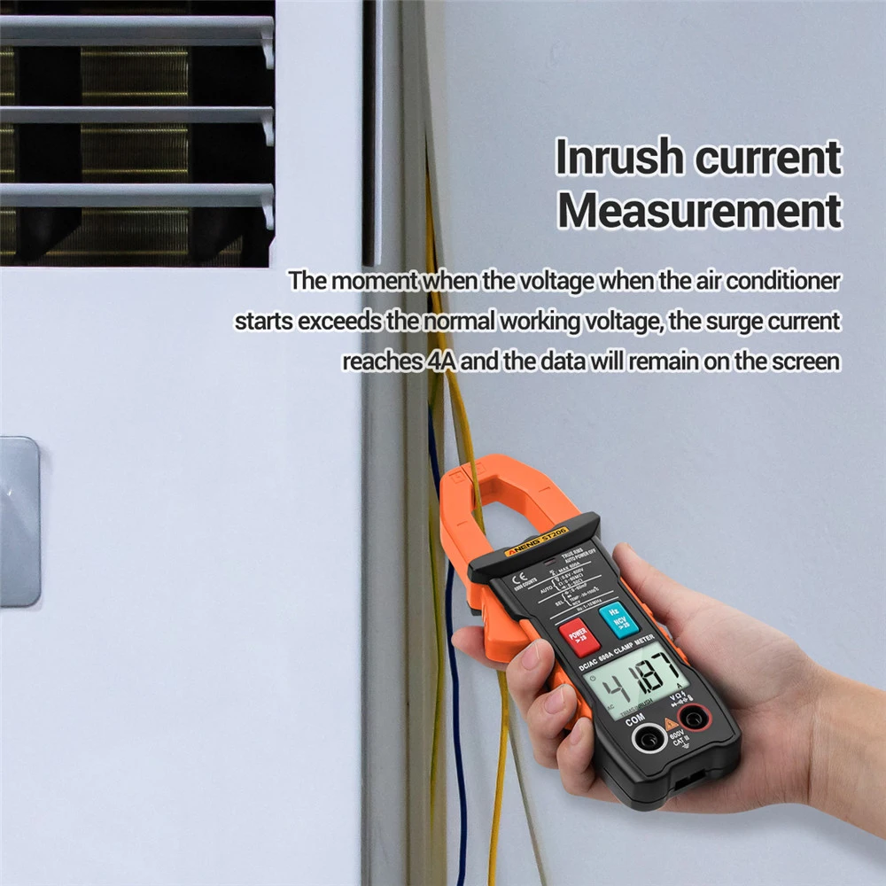 

Digital Multimeter Clamp Meter 6000 Counts True RMS Amp DC/AC Current Clamp Measure DC Amperimetro Tester Voltmeter ST206