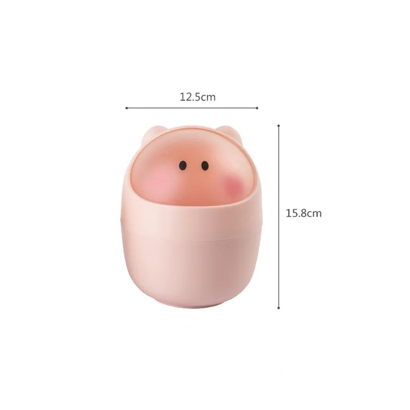 

Multifunction Mini Storage Box Shake Lid Tissue Storage Case Office Desktop Pen Holder Makeup Brush Container Home Organizer