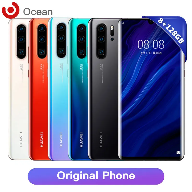 Оригинальный смартфон HUAWEI P30 Pro глобальная прошивка Kirin 980 8 ГБ ОЗУ 128 Гб ПЗУ Android 9