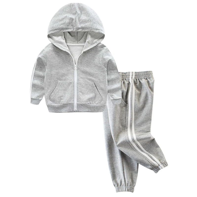 Комплект детской одежды для мальчиков 2019 Осень Дети сбоку в полоску спортивный