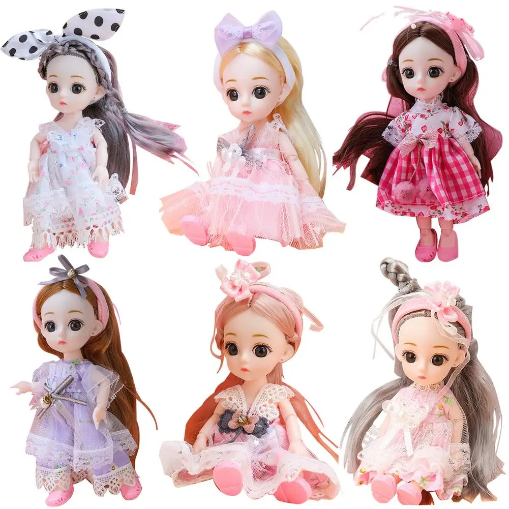 

6 шарнирных кукол, шарнирные фигурки принцесс, игровой домик, кукольная игра, 6 шарнирных кукол Лали с прекрасным дизайном для маленьких дете...