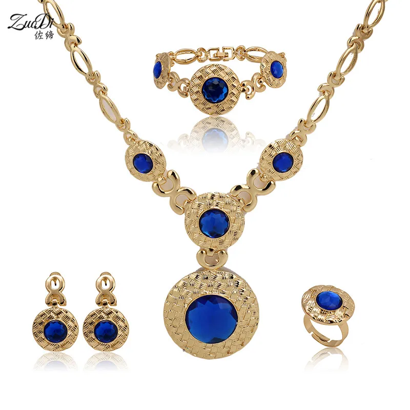 

ZuoDi Dubai gold Luxury Jewelry Sets Brand Bridal nigerian jewelry set women customer Fashion African Beads Jewelry Sets design