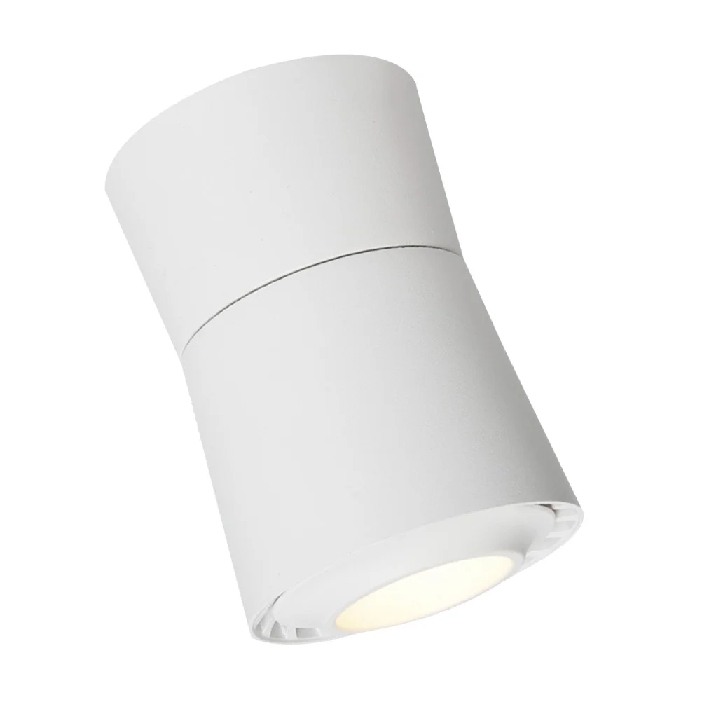 

3W LED Adjustable Spotlight Ceiling Downlight Surface Mounted Lighting Head Lamp - Warm White Light (White)