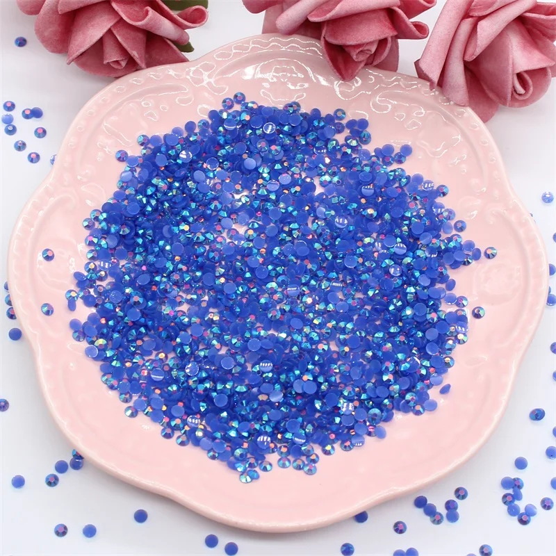 color 2 KSCRAFT 20 г 4 мм кристалл с плоской задней гранью с акриловым драгоценным камнем Блестки для нейл Арта(искусство украшения ногтей) одежда скрапбукинга Shakes Stone - Цвет: color 2