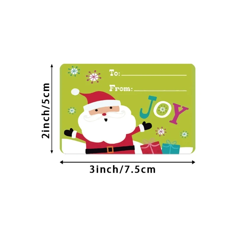 

250 шт. клей Рождественский подарок Именные Бирки рождественские стикеры подарок этикетки для печати Декор T3LE