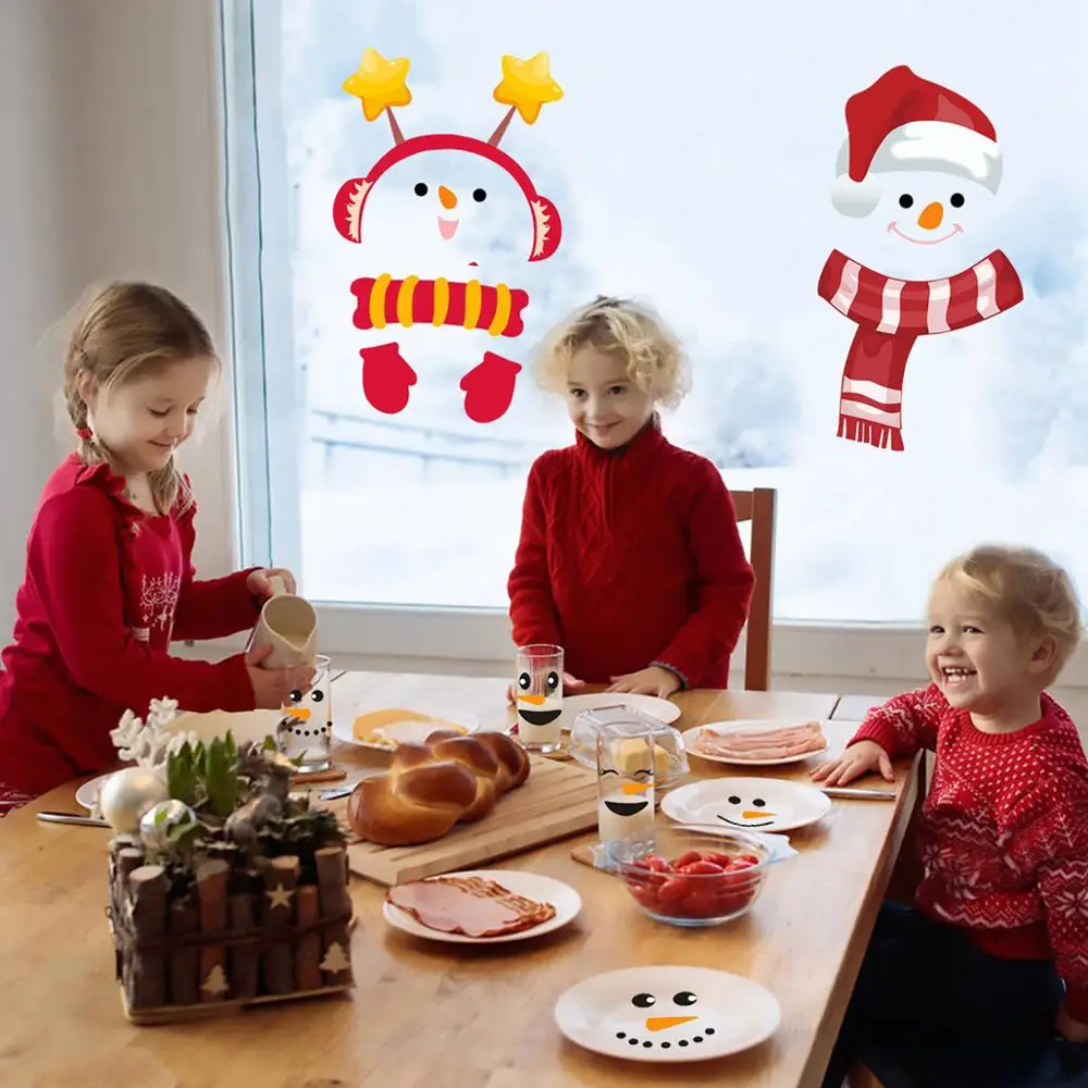 Рождественская наклейка рождественские украшения для дома 2019 Рождественский