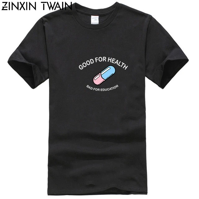 Мужская футболка с изображением таблеток из фильма Акара для здоровья манга