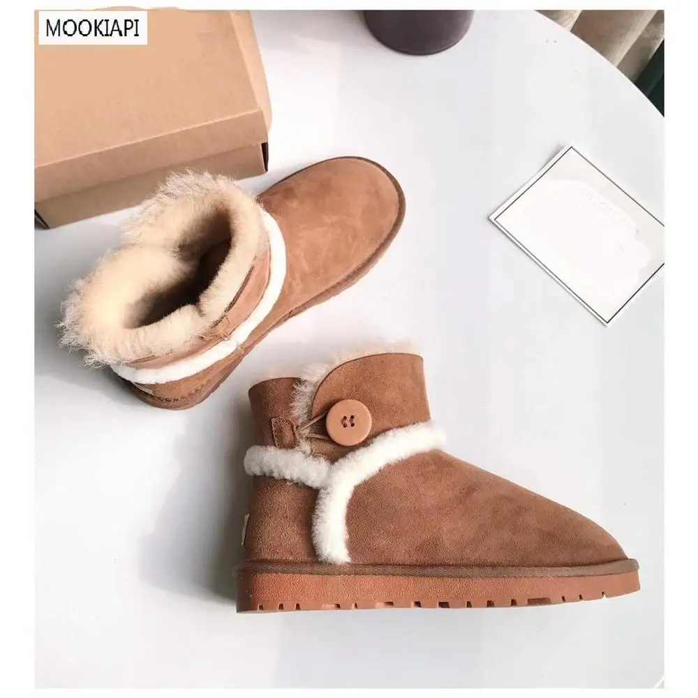 Последняя женская обувь высокого качества в Австралии 2019 г. Натуральная овчина