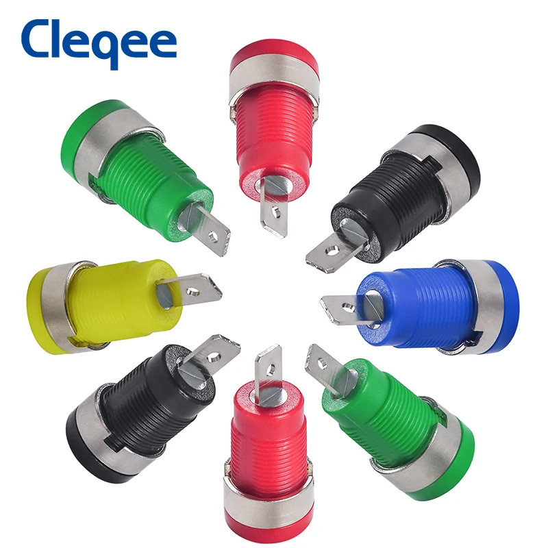 Cleqee P3007 10 шт./компл. 5 цветов 4 мм никелированная переплетная стойка вилка типа