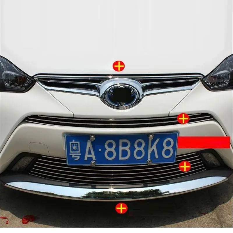 Автомобильные хромированные декоративные панели педаль заднего бампера Решетка