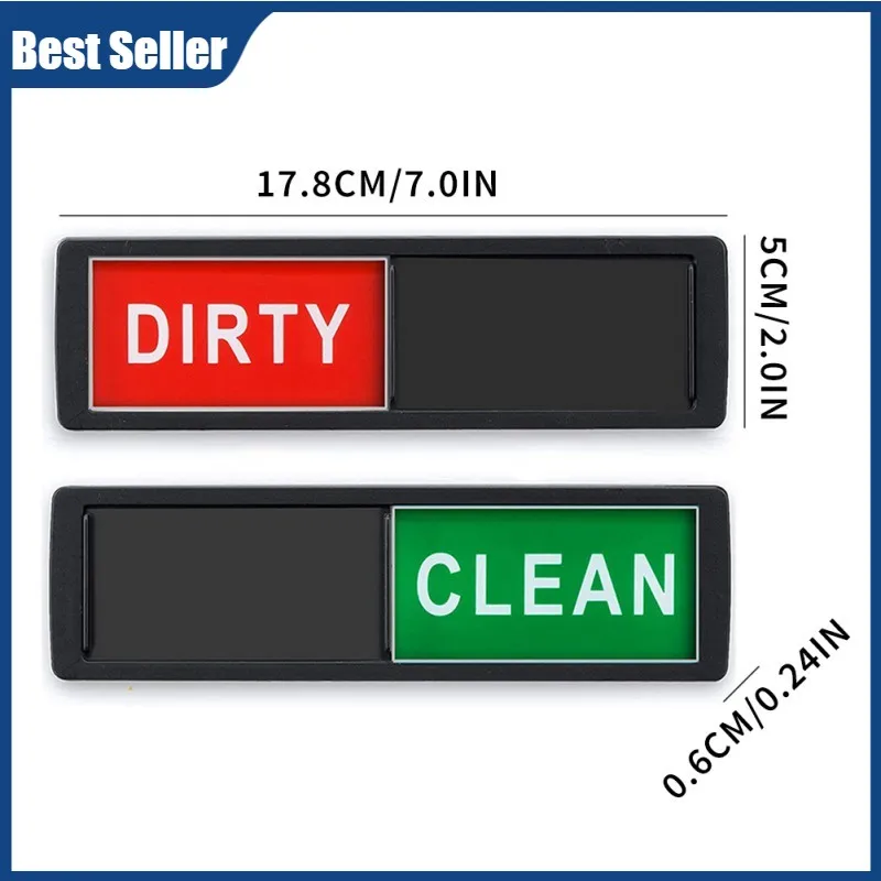 

New Clean State Card Hotel Cleaning Dishwasher Magnet Refrigerator Sticker Logo Clean/dirty Signage Sign on Home Office Door