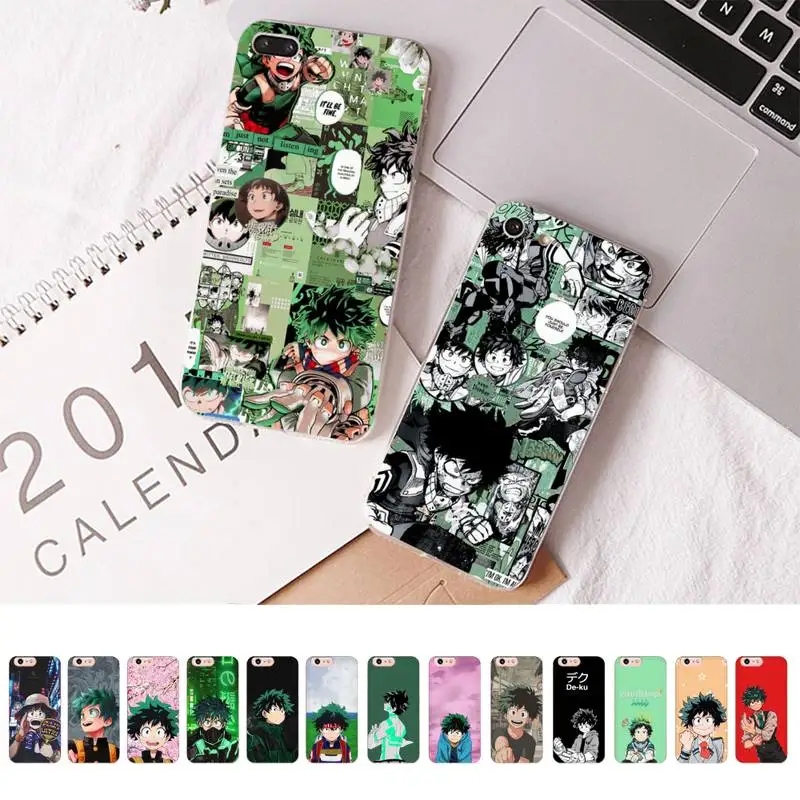 

FHNBLJ My Hero Academia Midoriya Phone Case for iPhone 11 12 13 mini pro XS MAX 8 7 6 6S Plus X 5S SE 2020 XR case