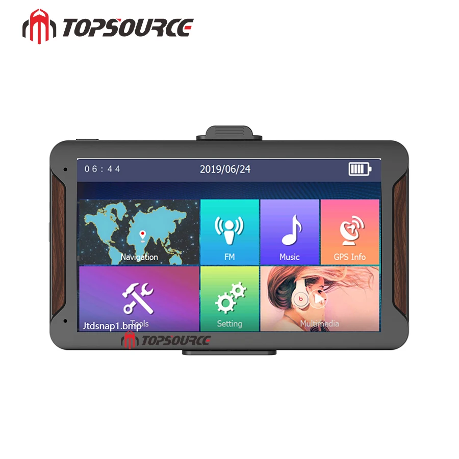 TOPSOURCE 7 дюймовый сенсорный экран windows ce6.0 Автомобильный мультимедийный gps
