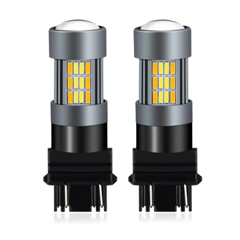 Автомобильный светодиодный светильник 3157 двухцветный тормозной