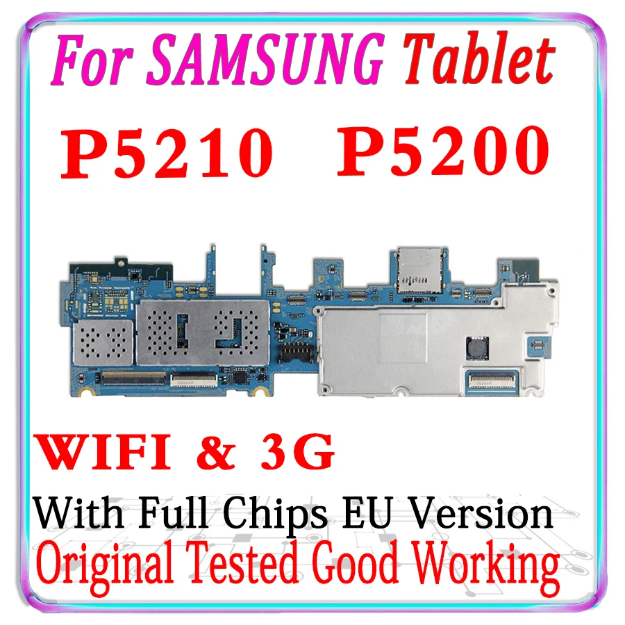 Бесплатная доставка оригинальная материнская плата для Samsung Galaxy Tab 3 10 1 P5210 P5200 Wi Fi