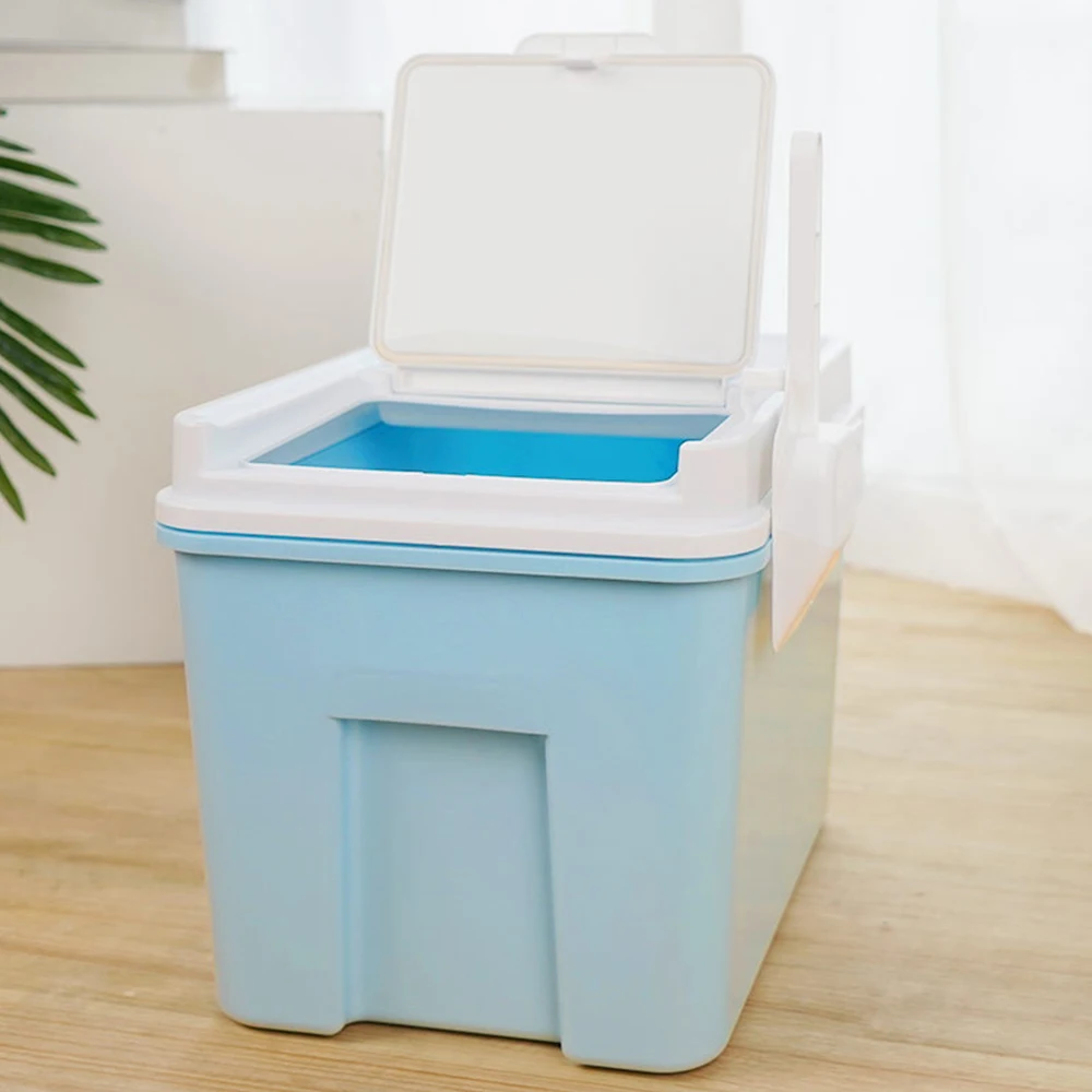 

Pet Food Storage Barrel Bucket Cat Dog Dry Food 10Kg Large Capacity Storage Box Moisture-Proof Double-Layer Seal Lid