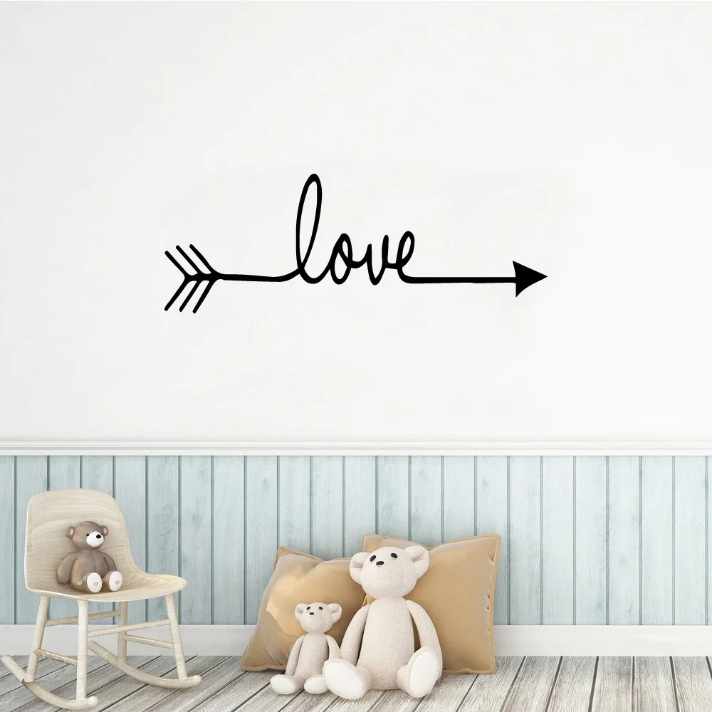 

Modern Love Wall Sticker Pvc Removable for Living Room Company School Office Decoration Wall Decal Home Decor