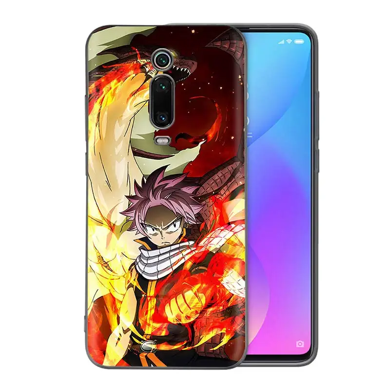 

Anime Fairy Tail Case for Xiaomi Redmi Note 9S 9 8T 8 Pro Max 7 K20 K30 5G 7A 8A 9A 9C Cover Black Phone Coque