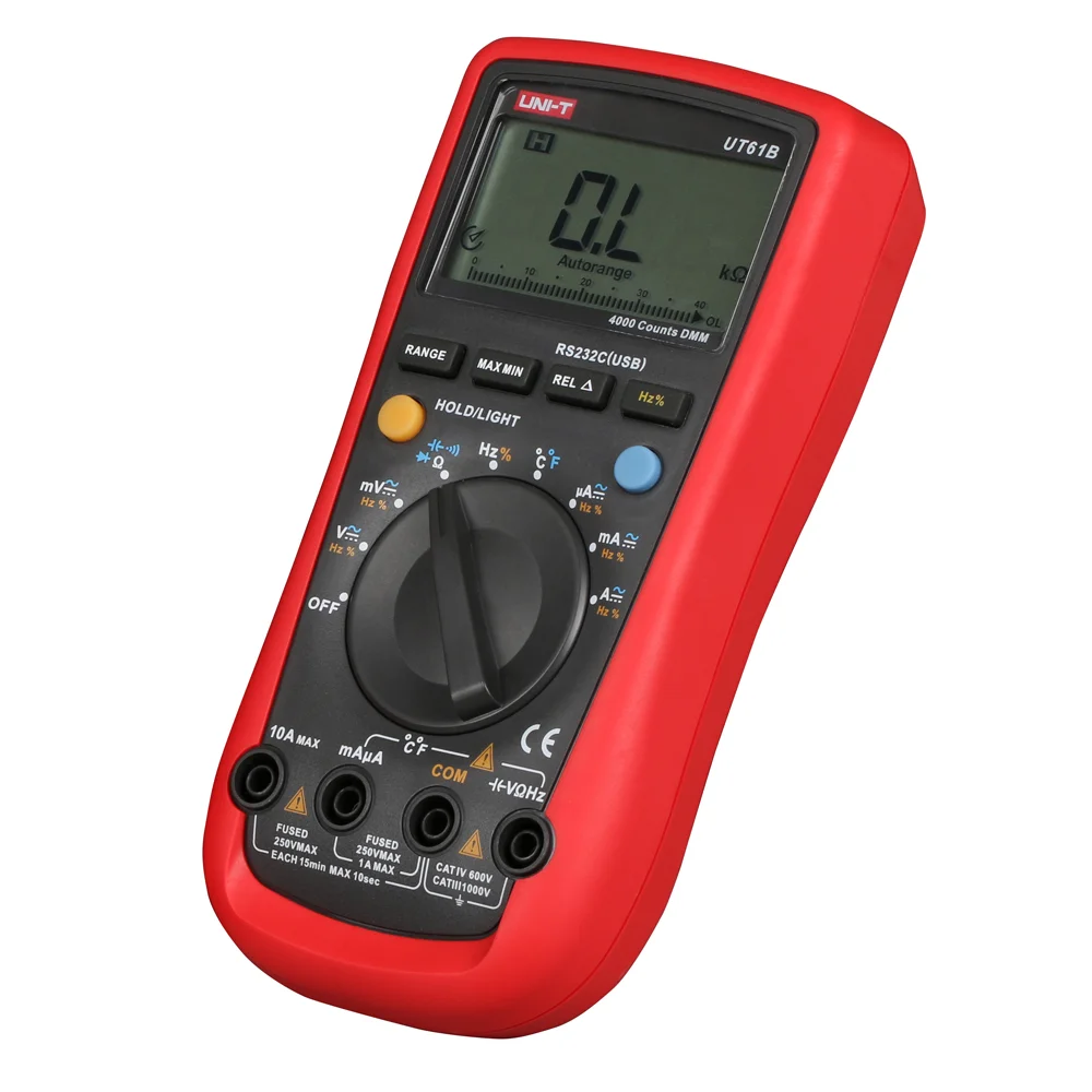 Портативный Профессиональный цифровой мультиметр UT61B + UT61E UT61D тестер блок True RMS