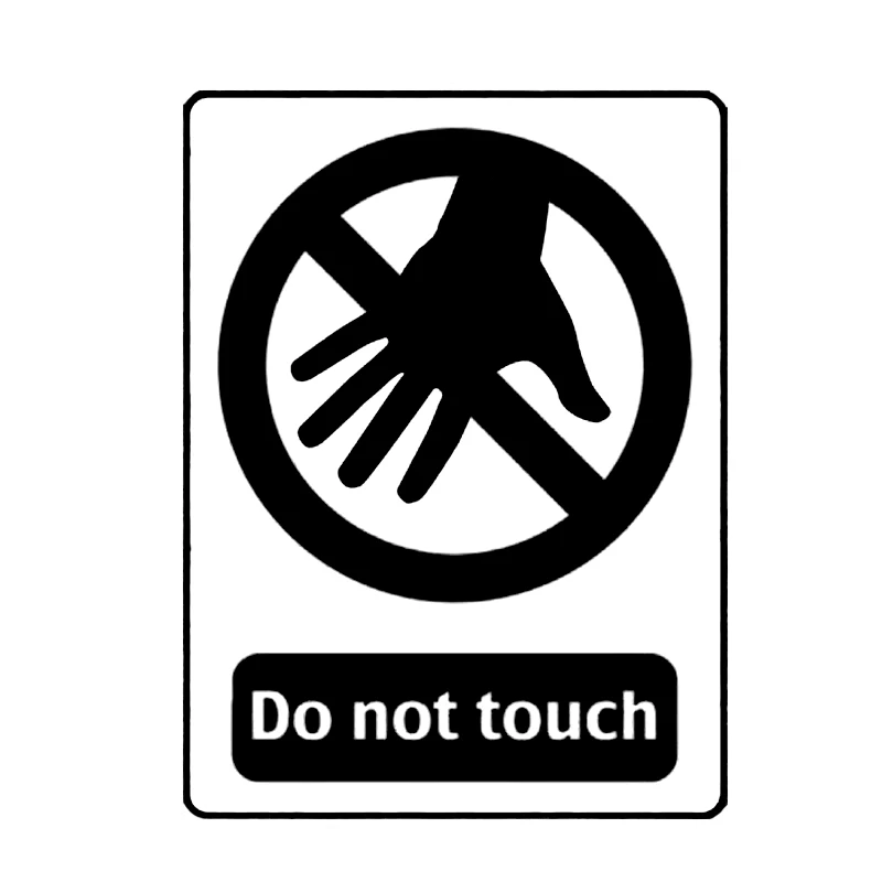 TGS 12 3 см/см предупреждающая отметка не прикасайтесь к автомобильной наклейке