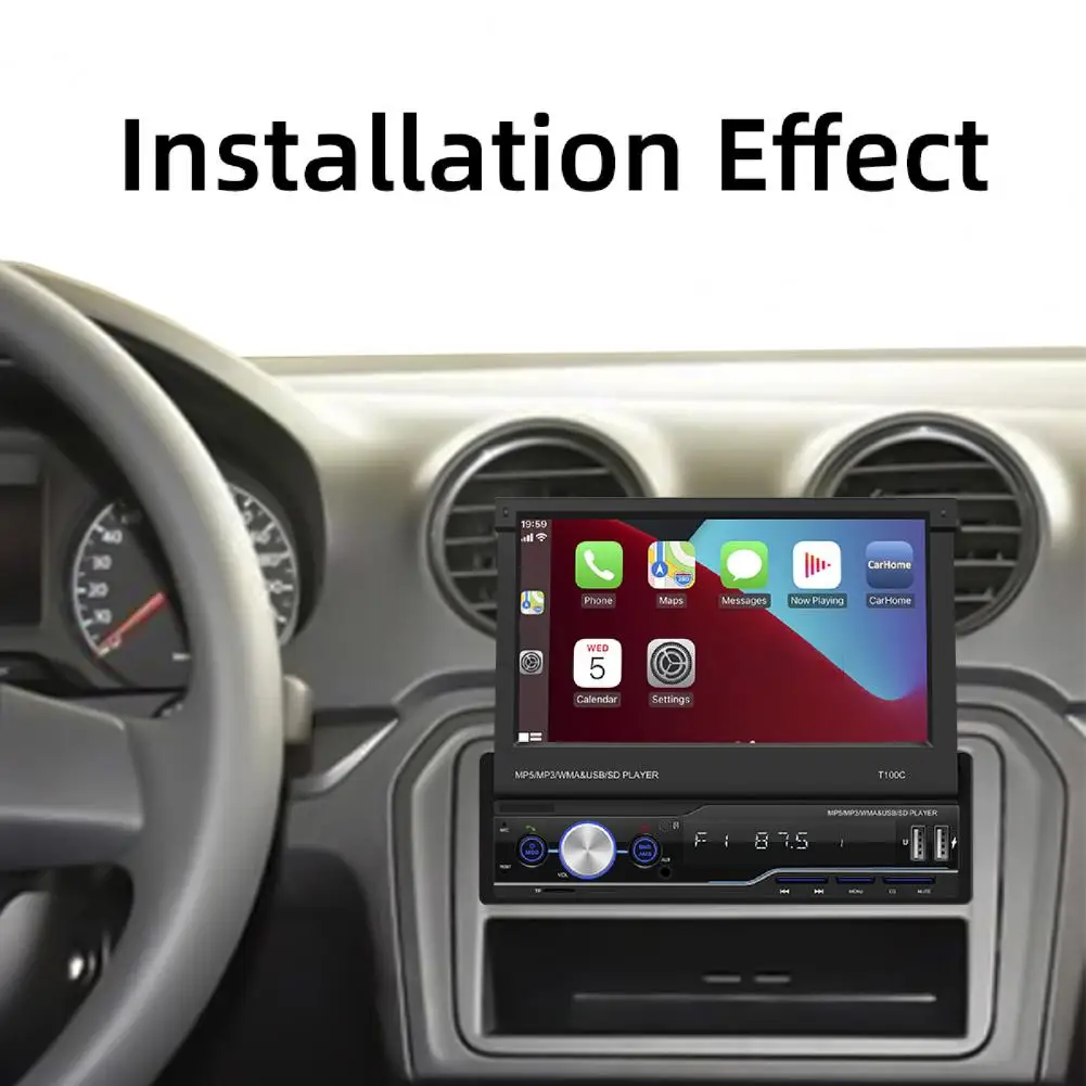 

Retractable Car MP5 Player Bluetooth Calling HD Reversing Image DVD Radio MP4 Player for Vehicles radio coche con pantalla