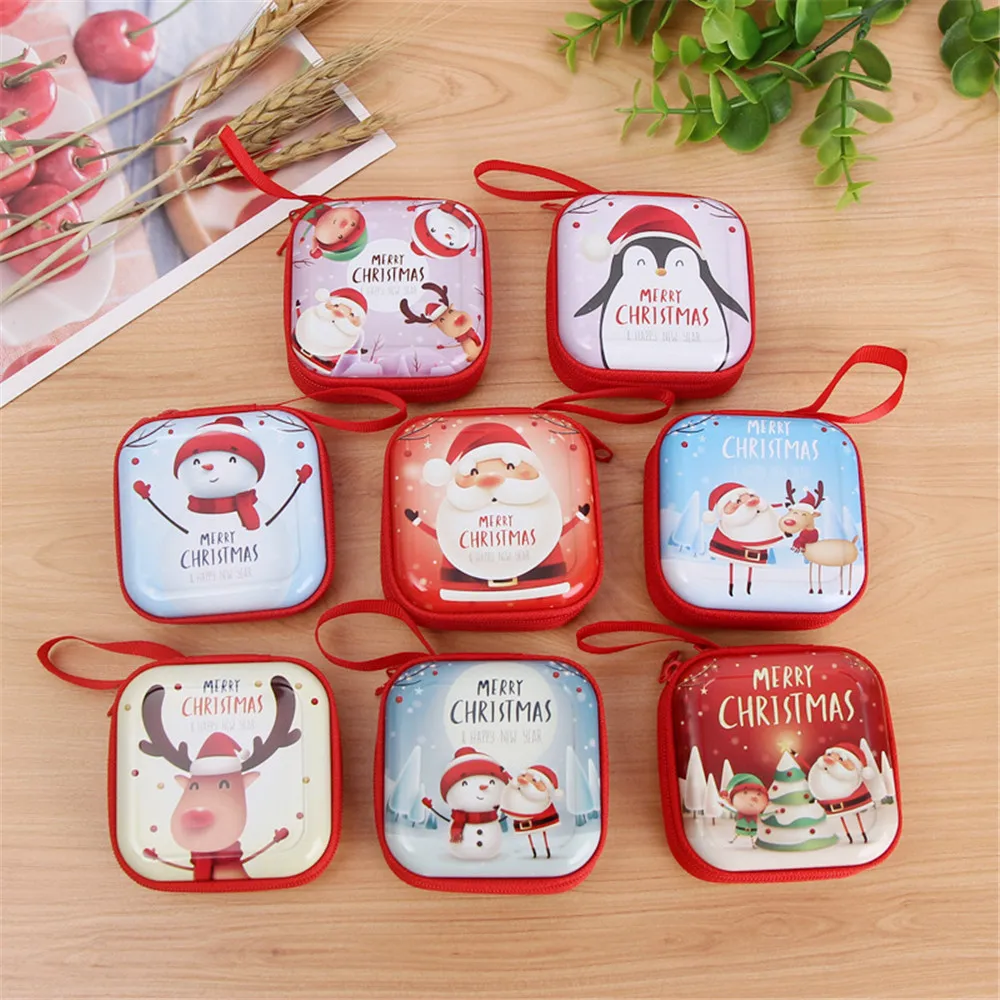 

Bags Santa Cute Wallet Organizer Gift Children Coin Purse Kids Christmas Bag Cartoon Credit Card Holder Money Holder