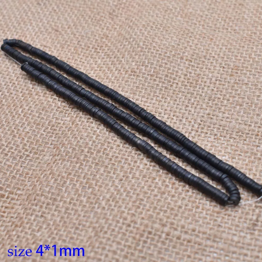 Yanqi 3/4mmNatural каменный диск Форма бусины из гематита плоские круглые бусины для самостоятельного изготовления ювелирных изделий браслет 1" без магнитной