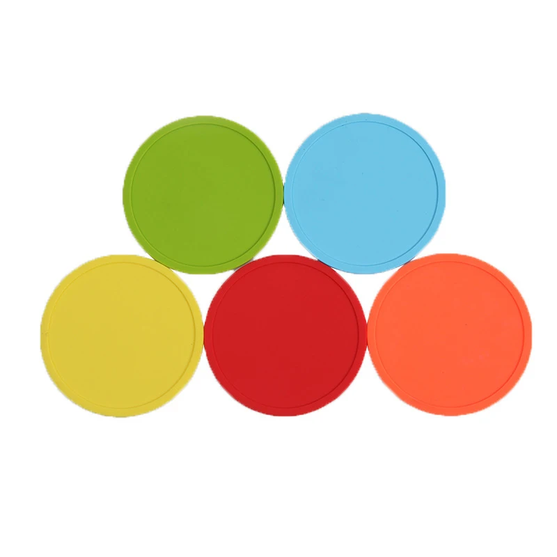 Цветные силиконовые подставки 3 9 дюйма термостойкий Коврик для чайной чашки в