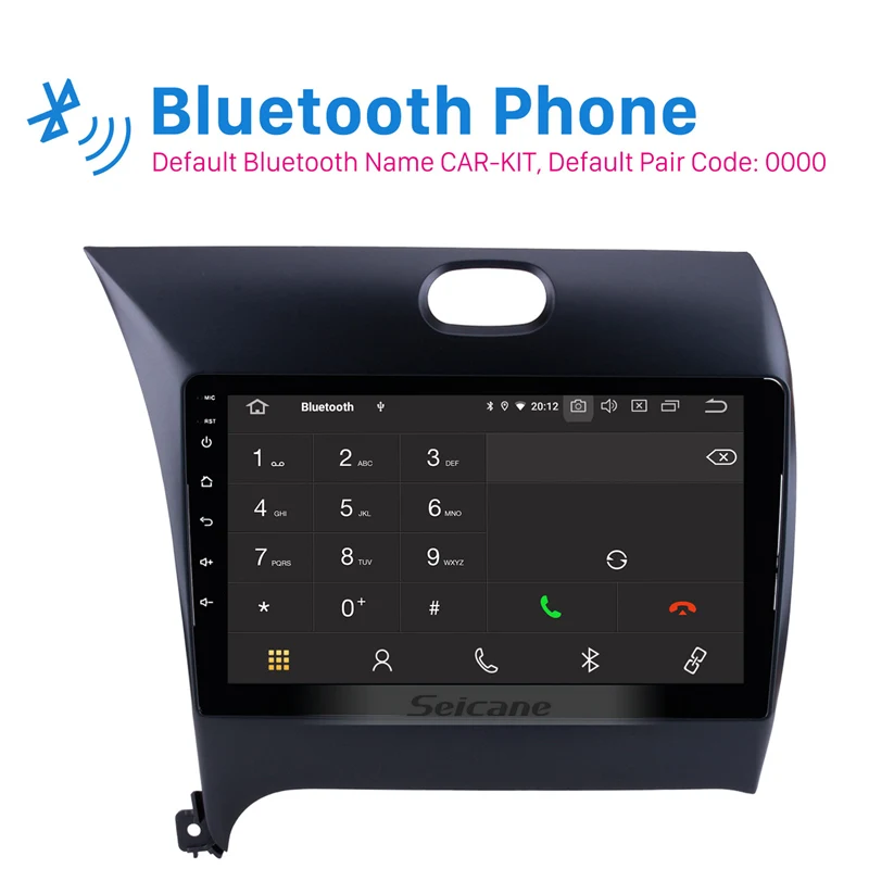 Автомагнитола Seicane с GPS-навигацией 8 ядер 9 дюймов Android 10.0 IPS для Kia k3 2013 2014 2015 2016 OBD2 TPMS