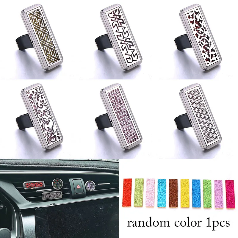 Прямоугольный аромадиффузор автомобильный зажим ожерелье Ароматерапия