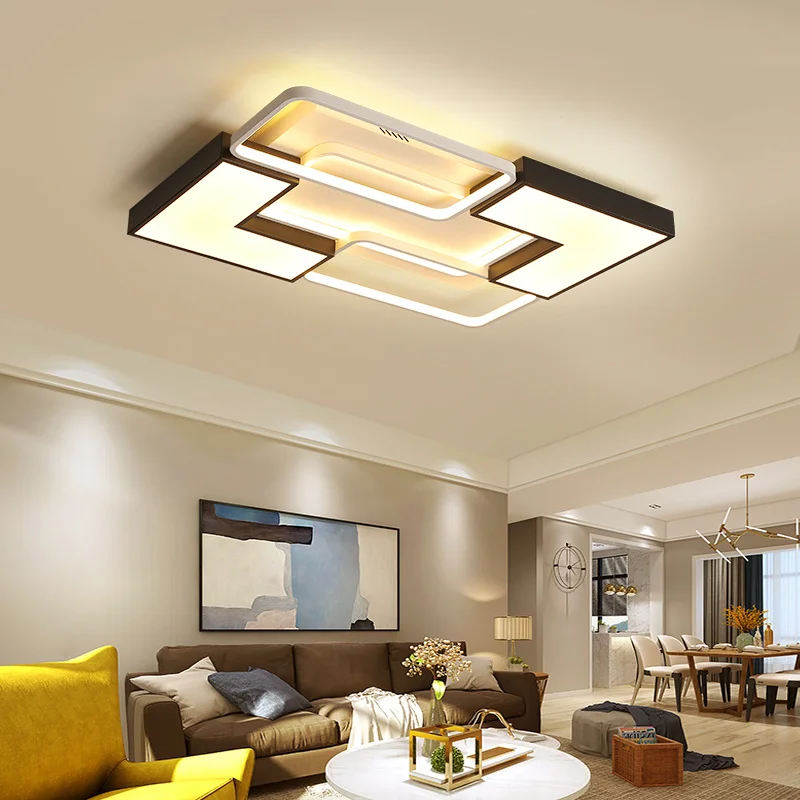 Rectangle Ceiling Light LED Lamp for living room Bedroom lampe plafond avize lustre Modern home | Лампы и освещение