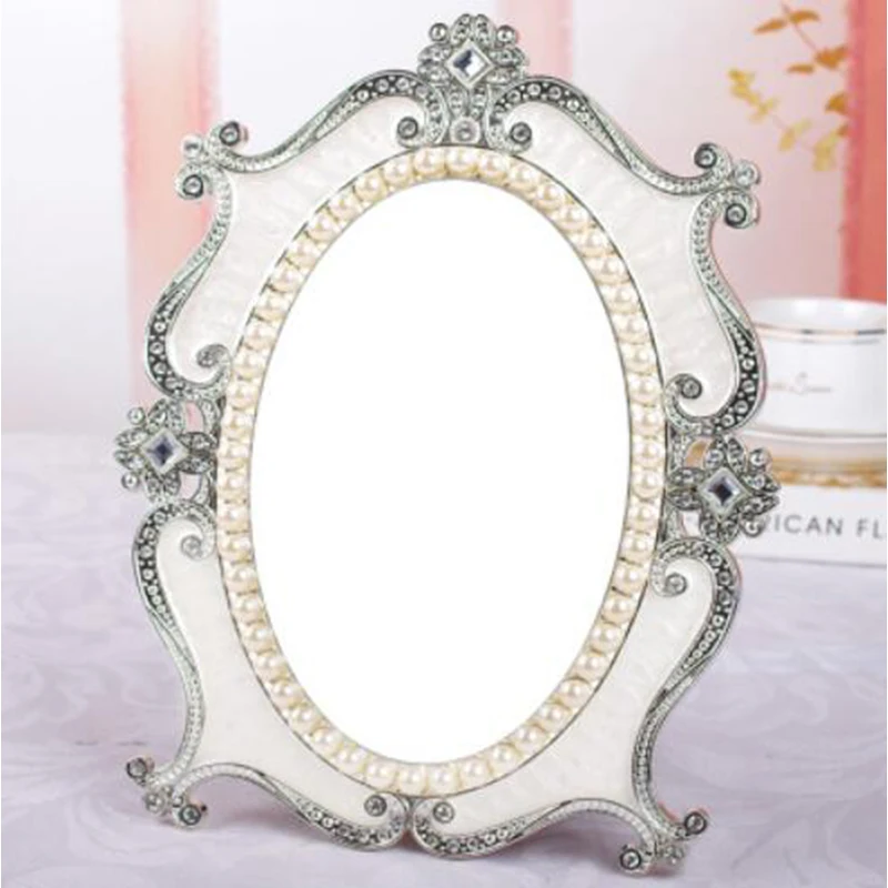Горячая Распродажа Европейское винтажное зеркало принцессы для макияжа