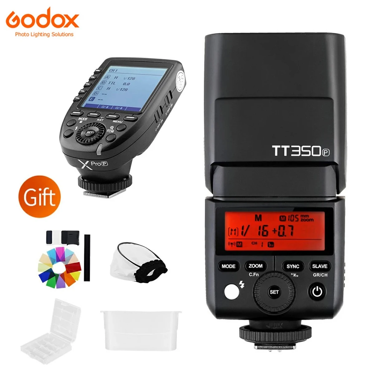 

In Stock Godox TT350P Mini Speedlite Flash 2.4G HSS 1 / 8000 TTL + Xpro-P Trigger for Pentax 645Z K-3II K-1 KP K-50 K70 Camera