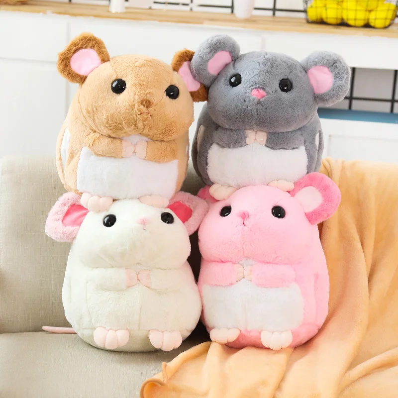 40 см Kawaii кукла мышка подушка одеяло мягкое теплое одеяло мыши плюшевые игрушки хомяк кукла мышка портативное одеяло подарок для девочки