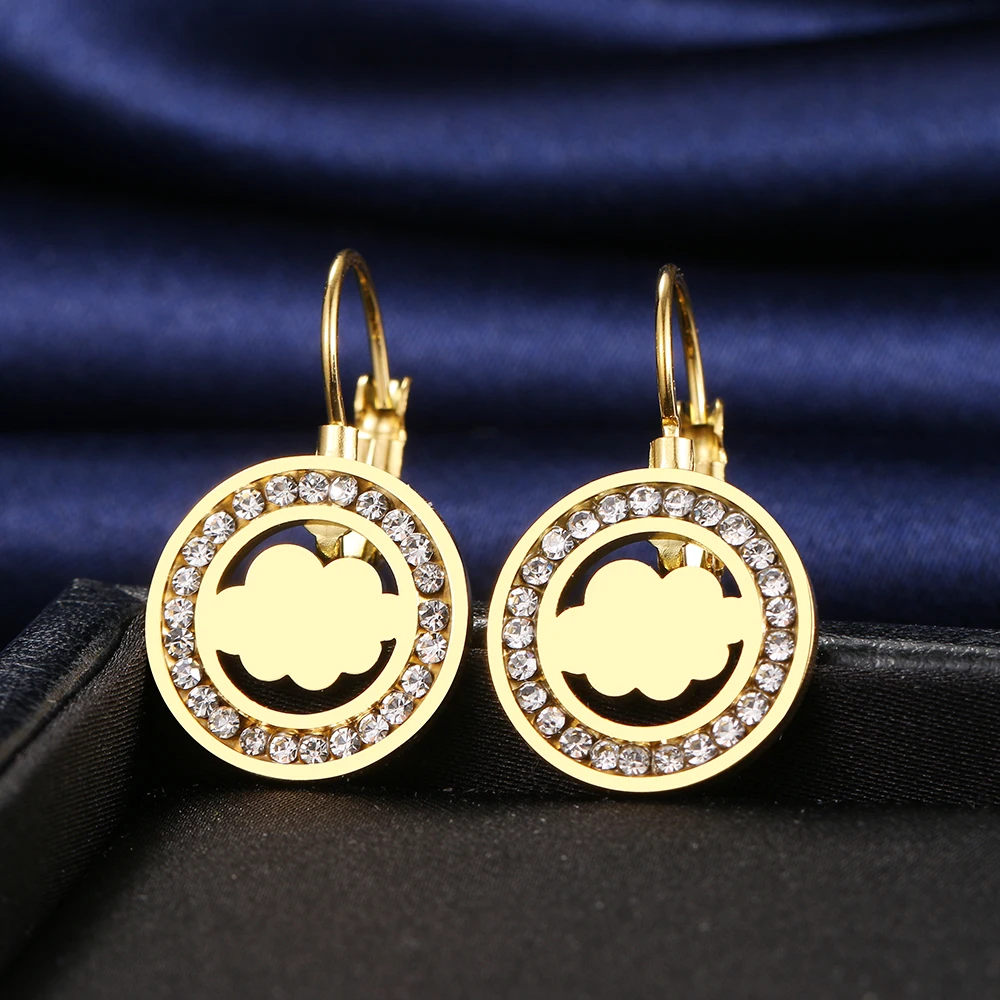 

Stainless Steel Earrings 2021 Trend Clouds 3A zircon Crystal Fashion Charm Earrings For Women Jewelry Wedding Party Best Gifts