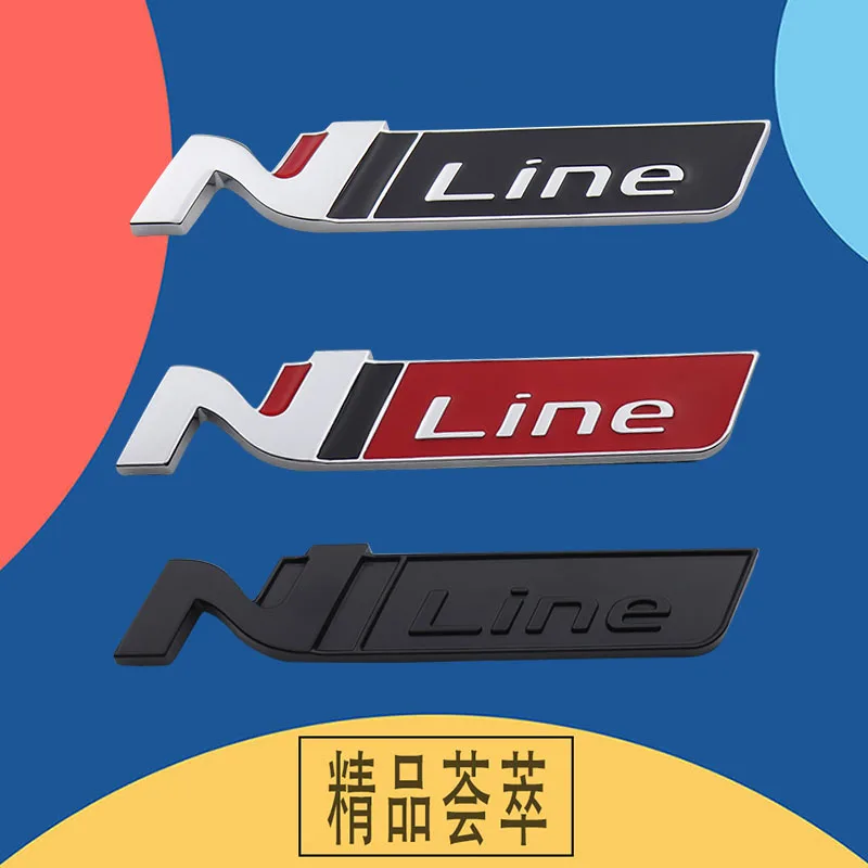 Автомобильный Стайлинг N LINE NLINE брызговик задняя наклейка эмблема значок для Hyundai