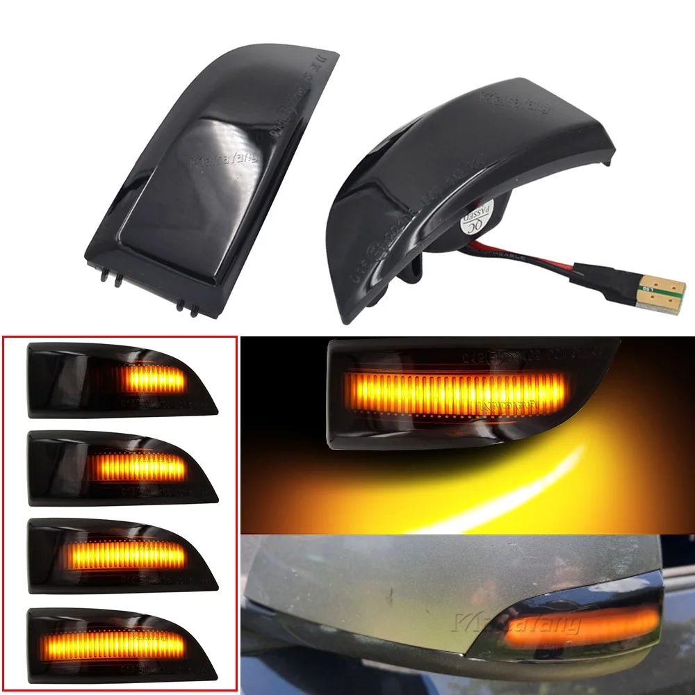 

Dynamic LED Turn Signal Light Side Mirror Sequential Indicator Blinker For Renault Megane MK3 Scenic Fluence Latitude Safrane
