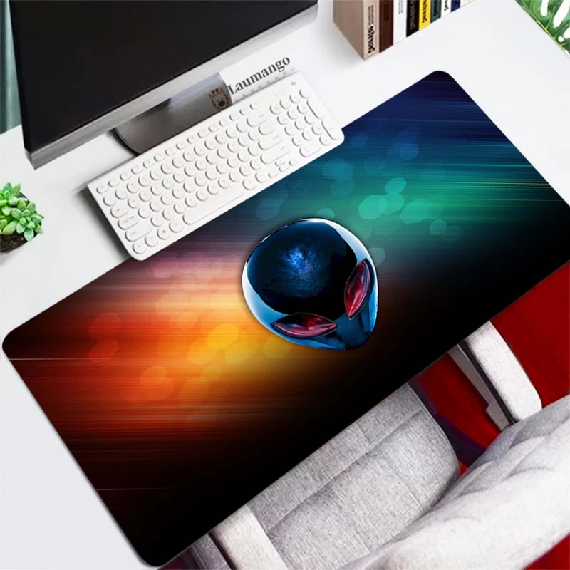 

Alien flash dazzle oversize mouse pad lock edge thickened keyboard table mat custom