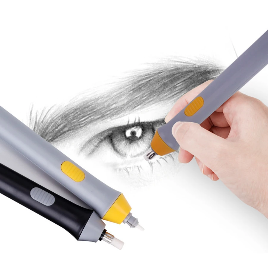 Регулируемый Электрический ластик для эскиз рисования Батарея приведенный в
