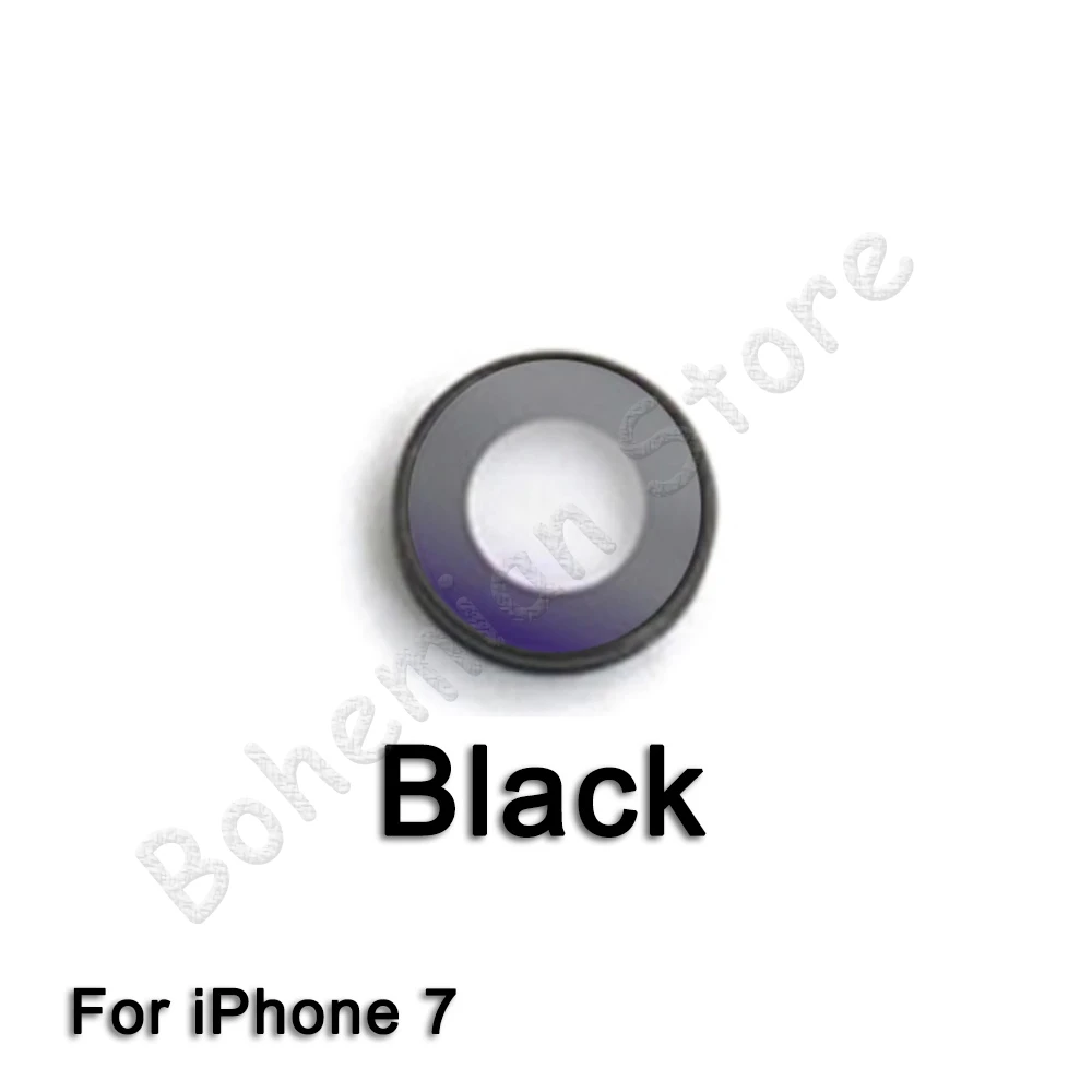 Для iPhone 7 8 Plus сапфировый Кристалл задняя камера стекло объектив кольцо Крышка оригинальные запасные части - Цвет: i7 Black