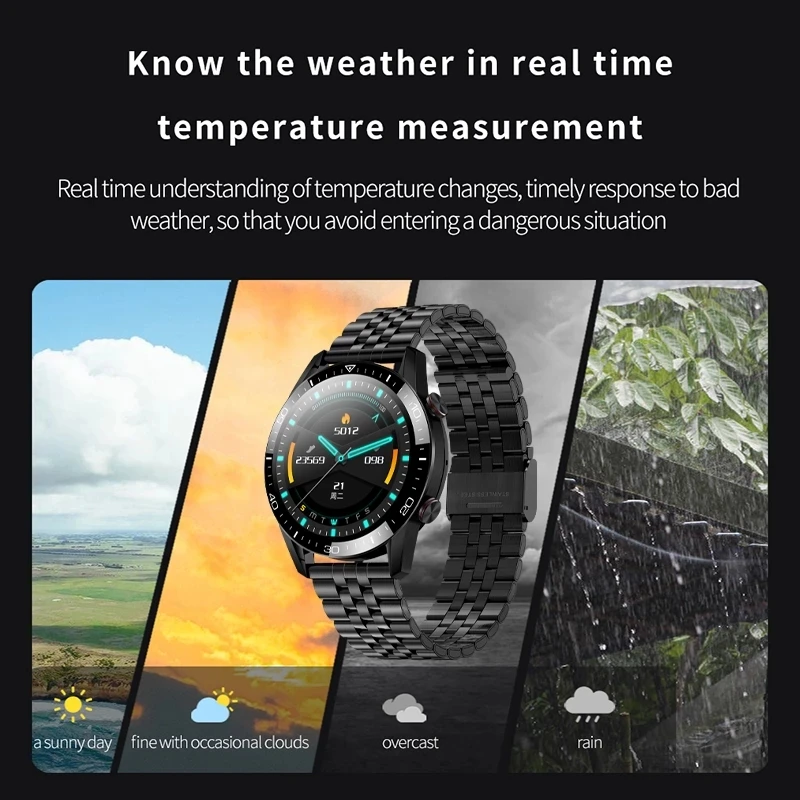gejian 2021 new bluetooth call smart watch men full touch screen ecg ip68 waterproof sport mens smartwatch for android ios phone free global shipping