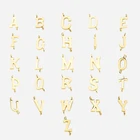 Подвески Fnixtar 26 шт.лот с инициалами и буквами, подвески из нержавеющей стали с зеркальной полировкой, Подвески для изготовления ожерелья, плетеных браслетов своими руками