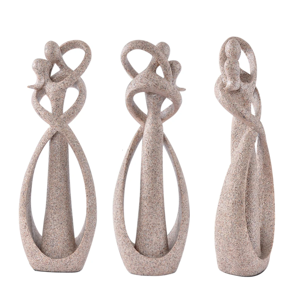 Песчаник целование любовника статуэтки Свадебные украшения юбилейные сувениры