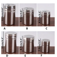 new 304 stainless steel salt pepper shaker set condiment box cooking seasoning bottle barbecue tool kitchen harb and spice tools