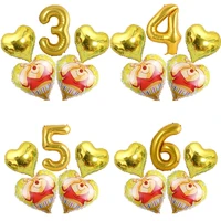 5pcslot winnie the pooth series balloons kids birthday party decorations supplies baby shower aluminum foil balloons kids toys