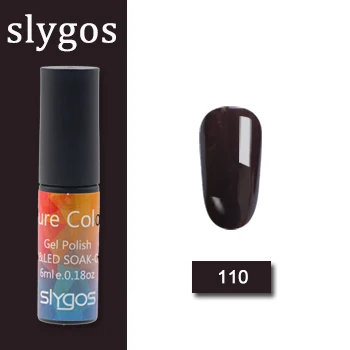 110 SLYGOS 6 мл УФ-гель для ногтей Топ УФ Led гель Осенняя Серия Тыква трава зеленый шоколад цвет Лак удаляющийся замачиванием гель лак - Цвет: 110