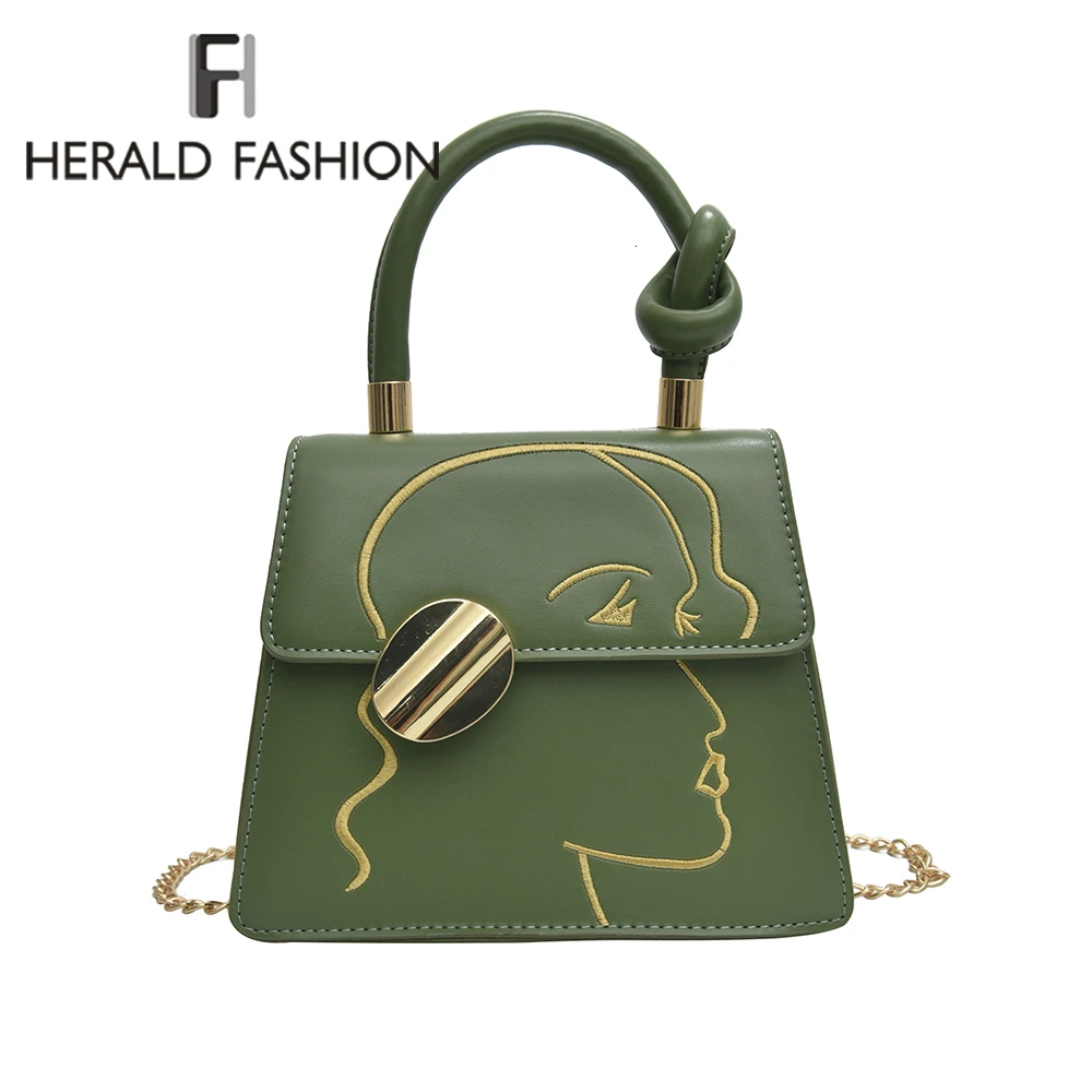 Женская сумка через плечо Herald Fashion маленькая зеленая сумка-мессенджер из