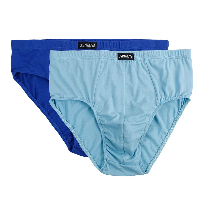 6pcs/Lot 100%Cotton Underpants Shorts Old Men Briefs Underwear Men Birefs Men Mid Waist Triangle Comfortable Breathable